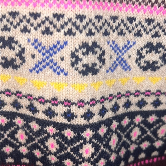 J. Crew Women's Lambswool Fair Isle Sweater with Sequins S - Picture 3 of 9
